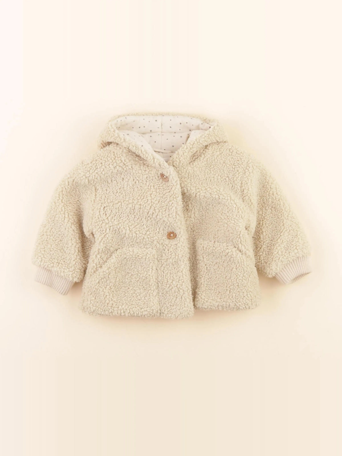 Zara - veste doublé beige - 3/6 mois
