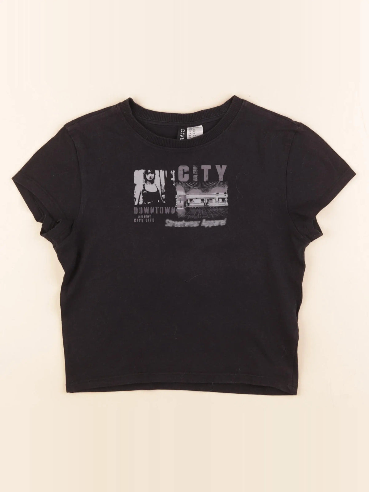 H&M - tee-shirt noir - 10/11 ans