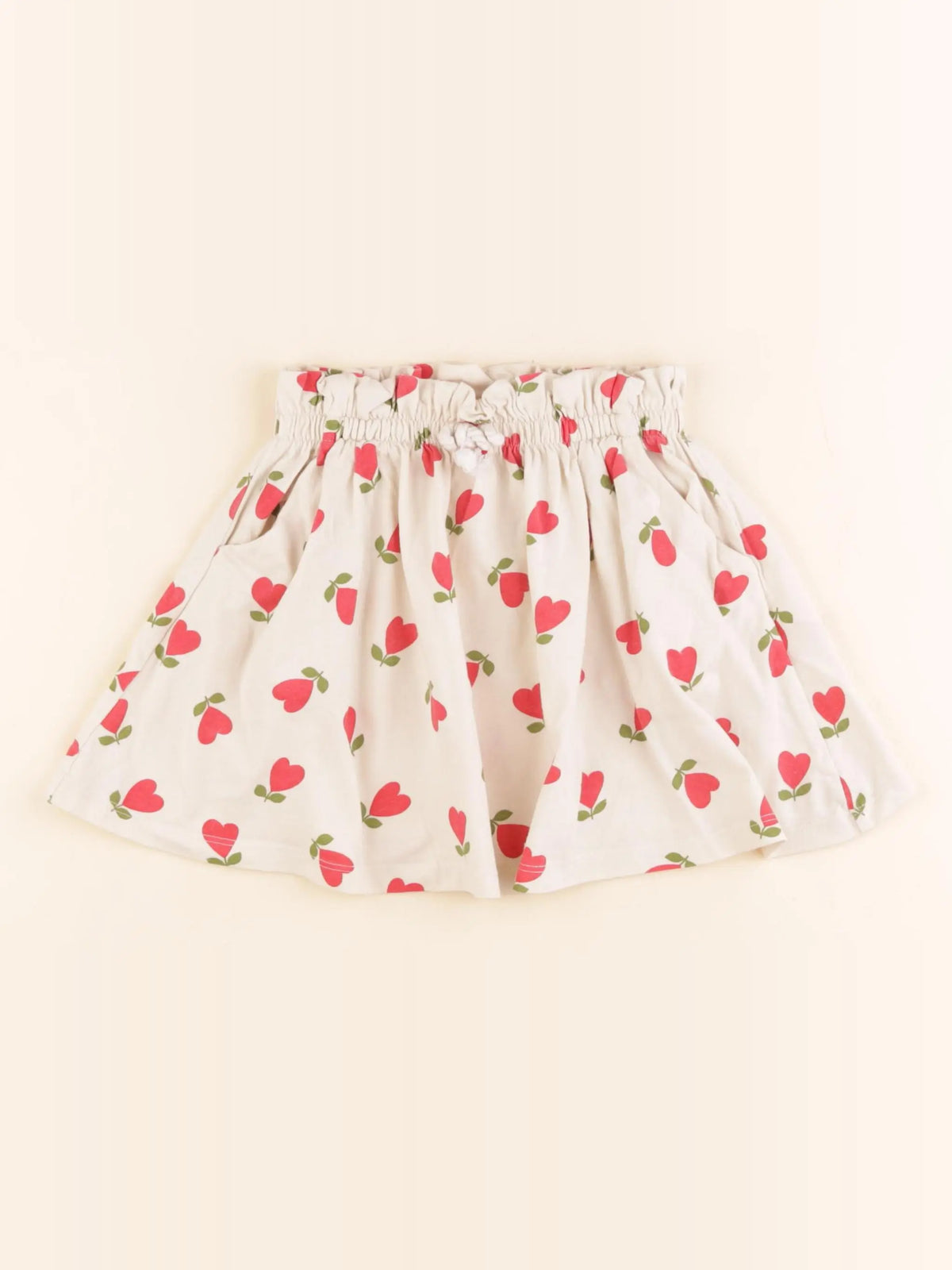 Vertbaudet - jupe beige - 4 ans