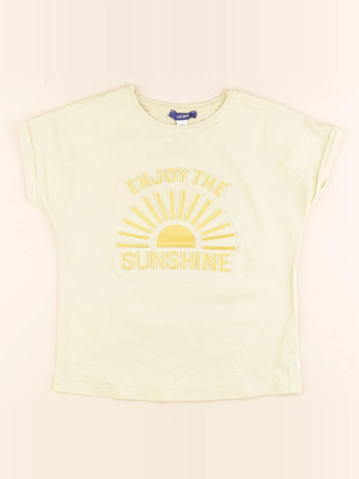 Okaidi - tee-shirt jaune - 8 ans