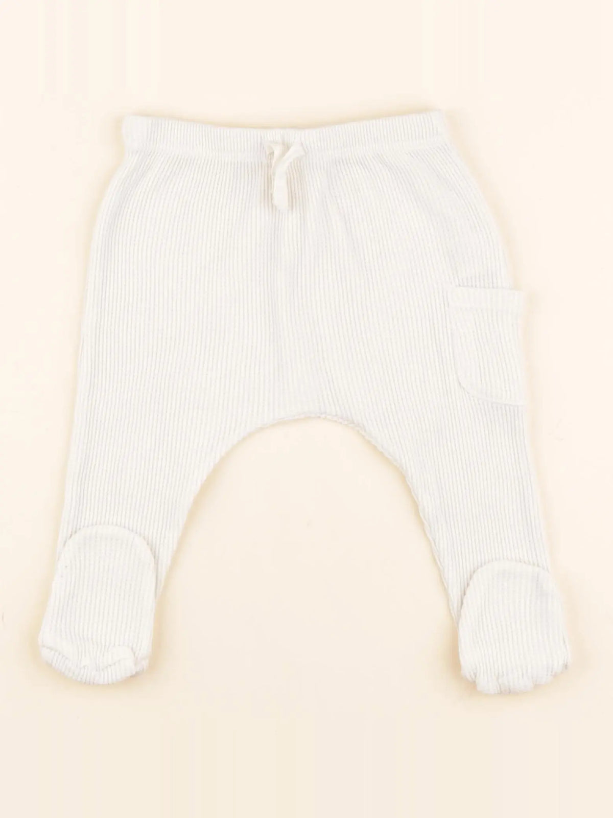 Zara - sarouel blanc - 6/9 mois
