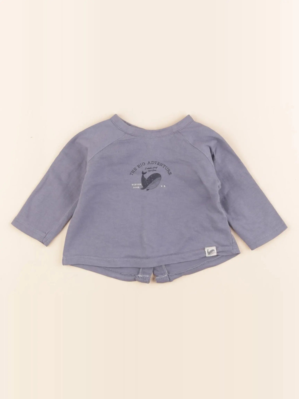 Vertbaudet - tee-shirt bleu - 1 mois