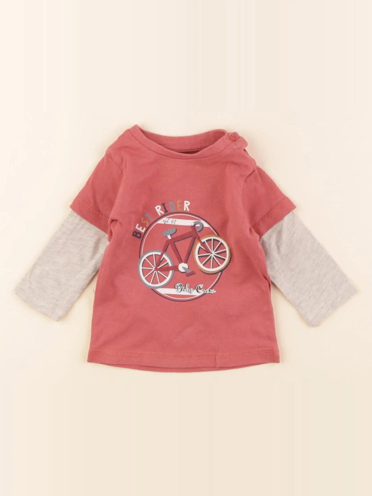 Vertbaudet - tee-shirt rose - 3 mois