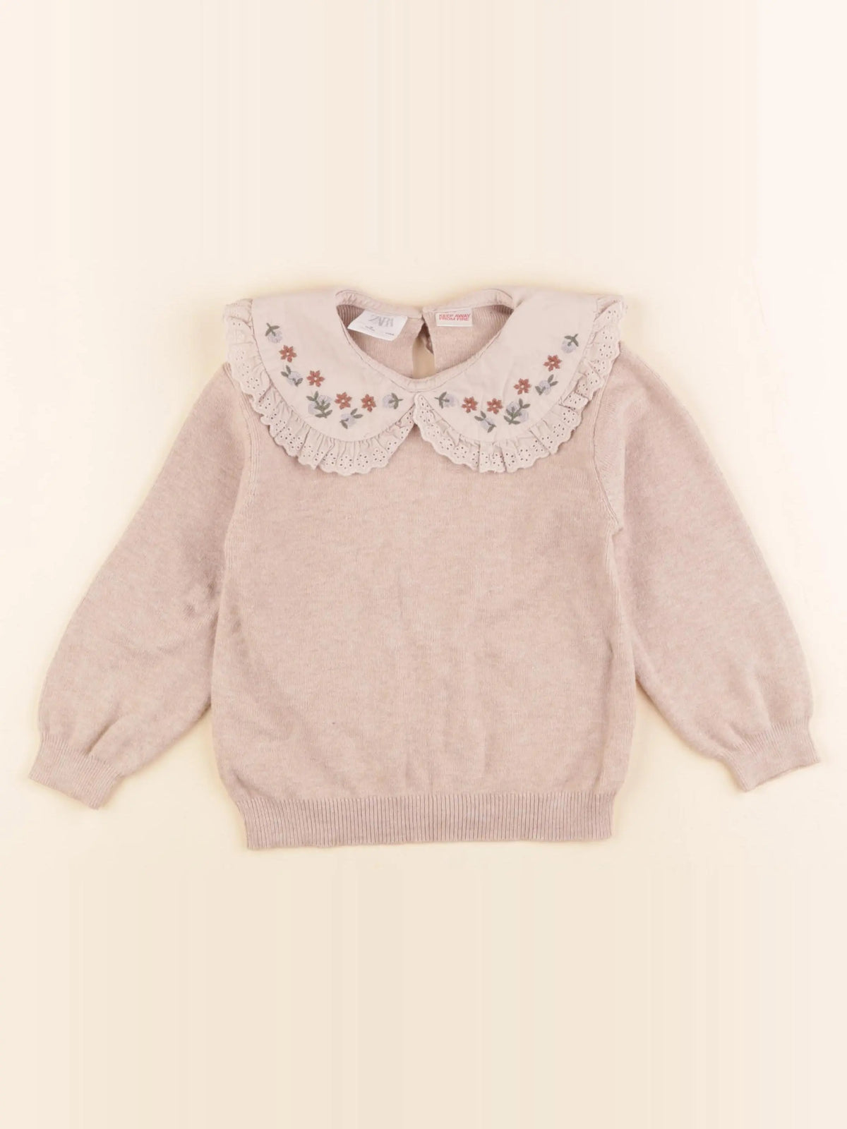 Zara - pull beige - 4 ans