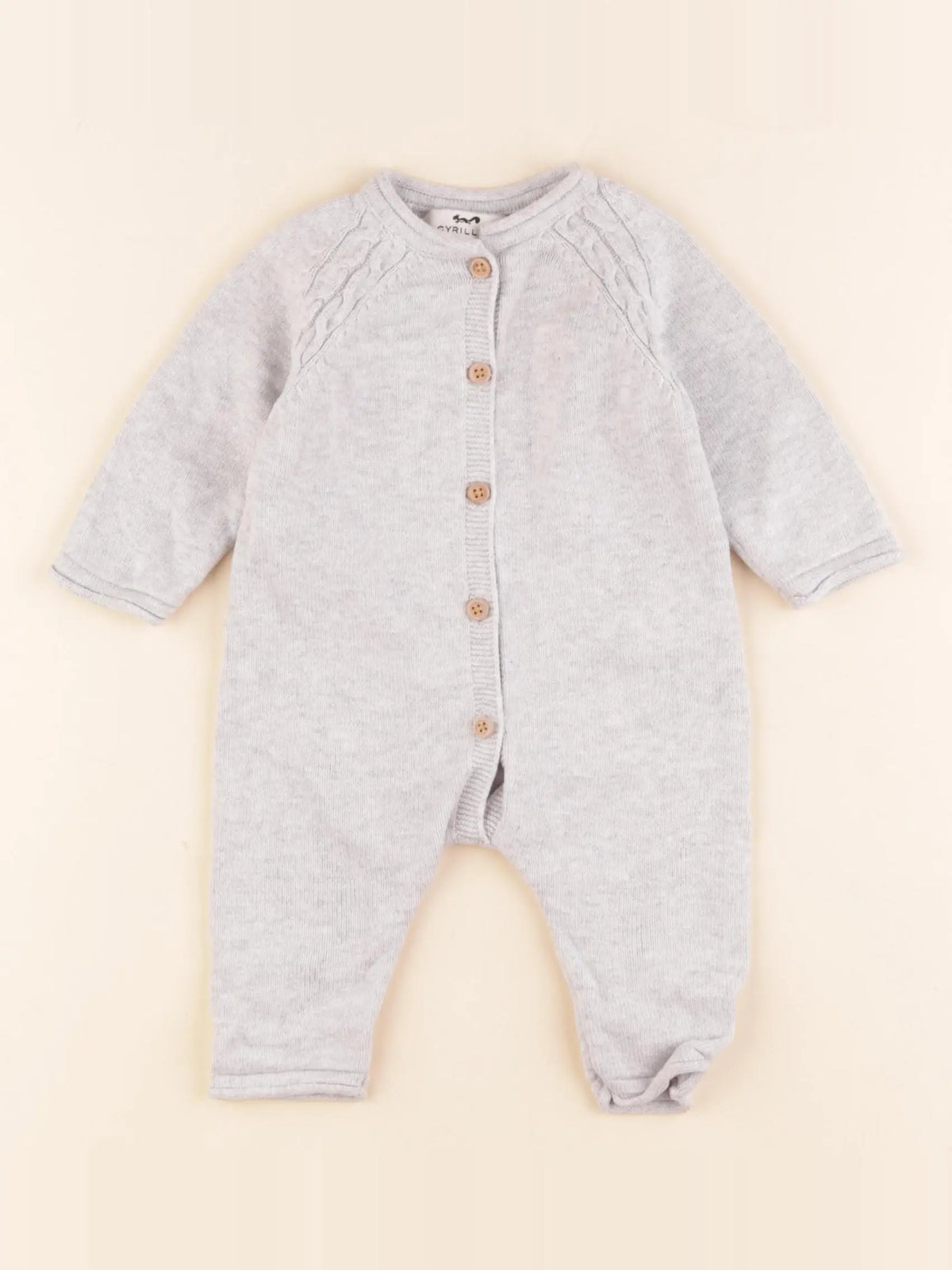 Cyrillus - combinaison gris - 3 mois