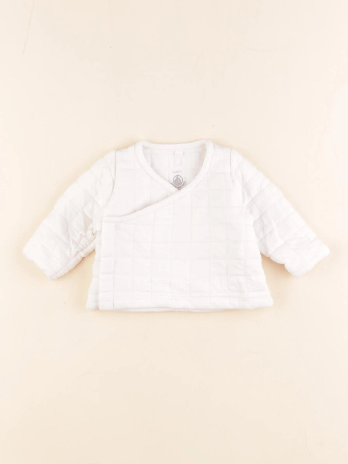 Petit Bateau - gilet blanc - 3 mois