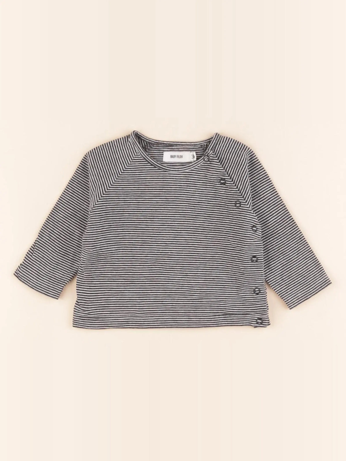 Baby Filou - tee-shirt noir - 3 mois