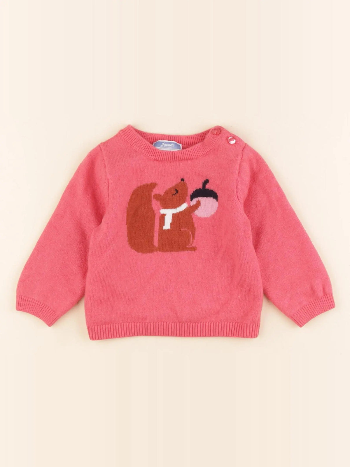 Jacadi - pull rose - 12 mois