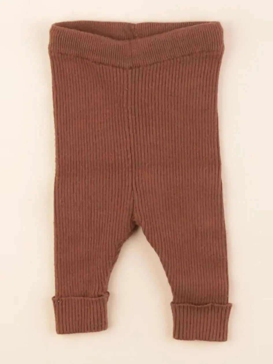 Vertbaudet - legging marron - 1 mois