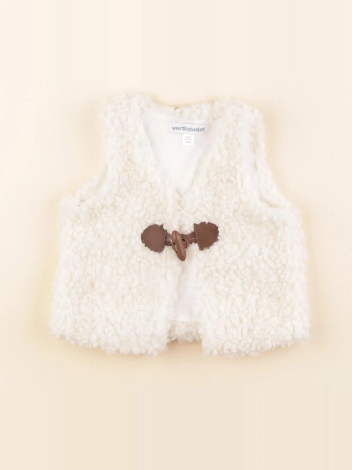 Vertbaudet - gilet blanc - 1 mois
