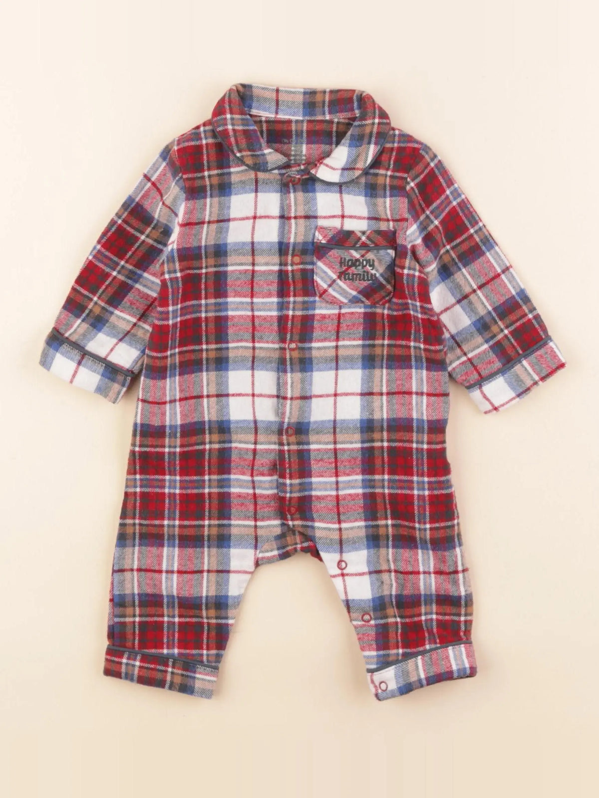Vertbaudet - pyjama coton multicolore - 3 mois