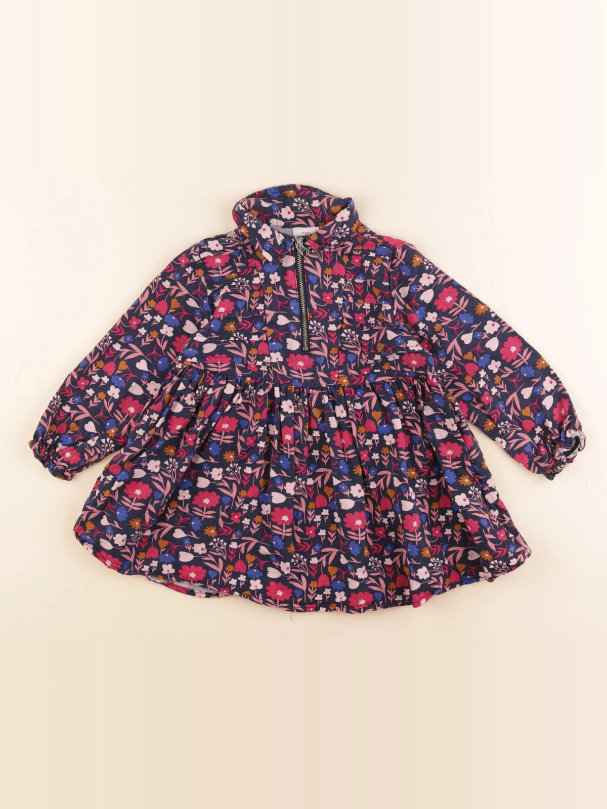 Tape à l'oeil - robe bleu, rose - 2/3 ans