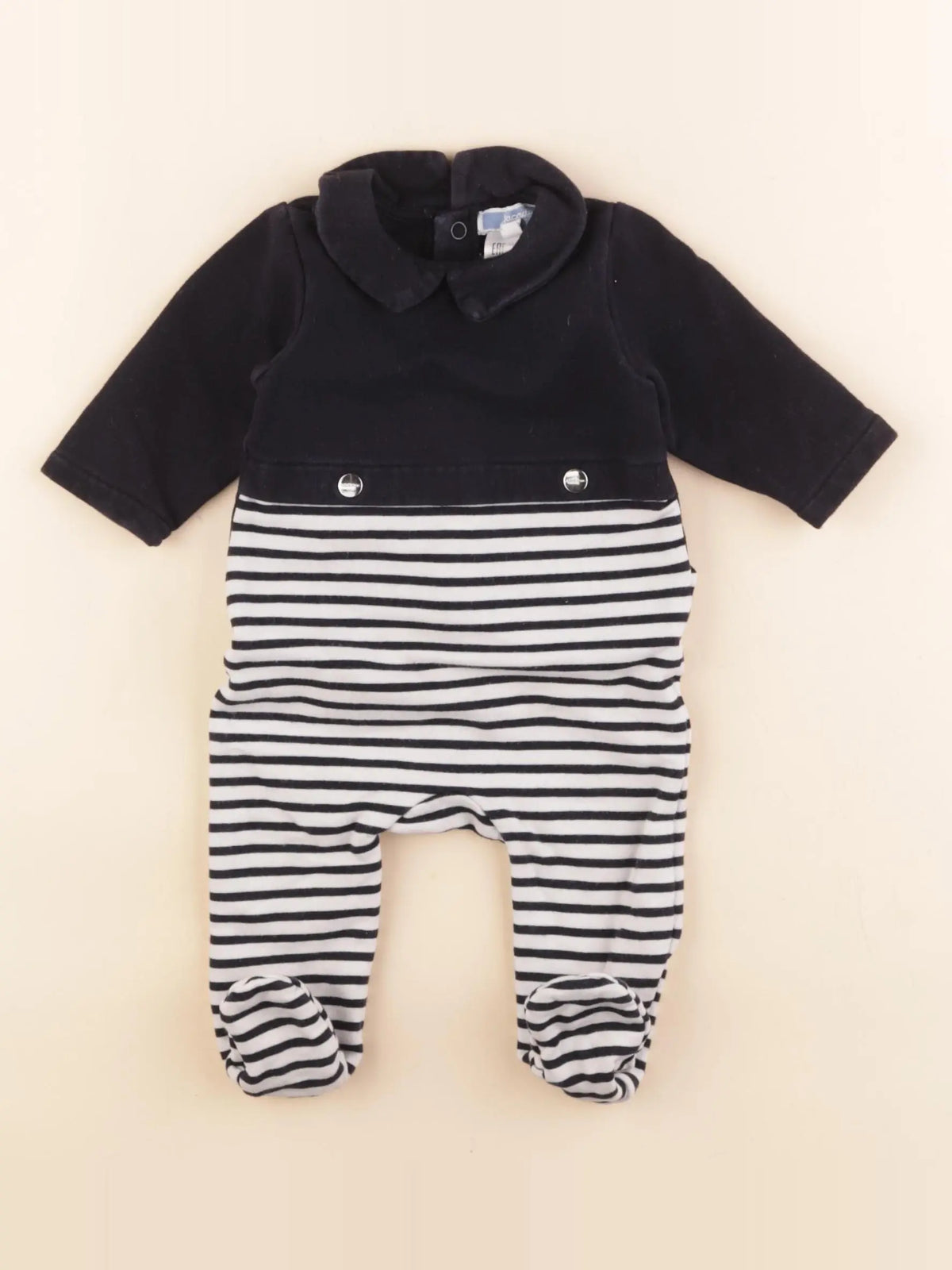 Jacadi - pyjama coton bleu - 3 mois