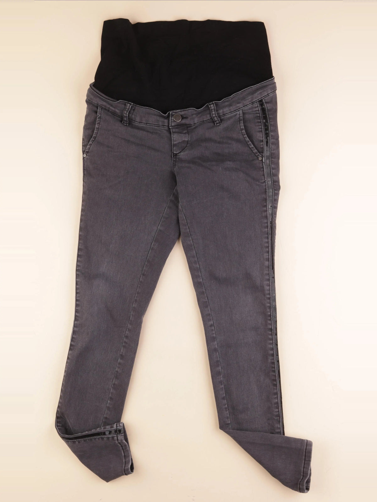 La Halle - jean grossesse noir, gris - 38