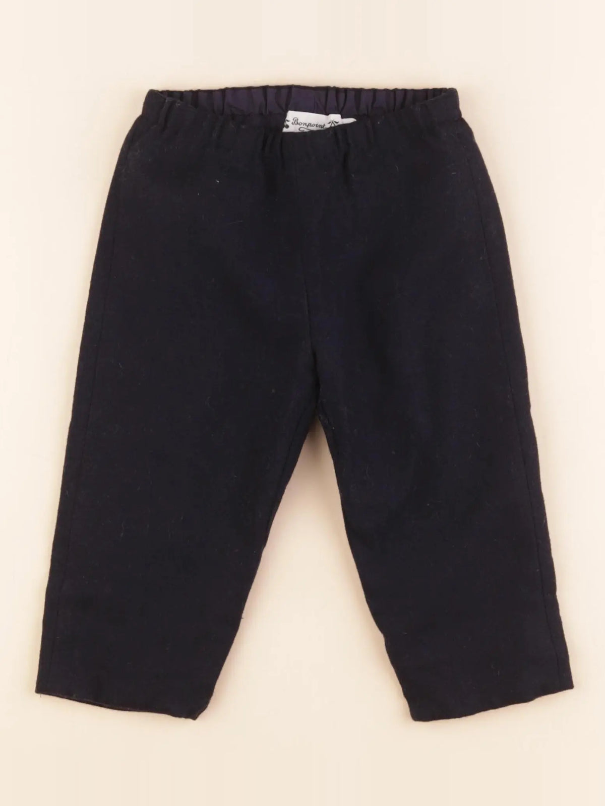 Bonpoint - pantalon doublé bleu - 18 mois