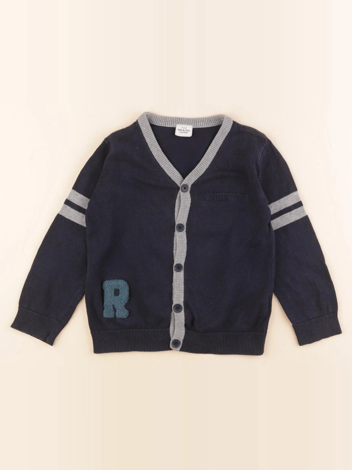 Tape à l'oeil - gilet bleu - 5 ans