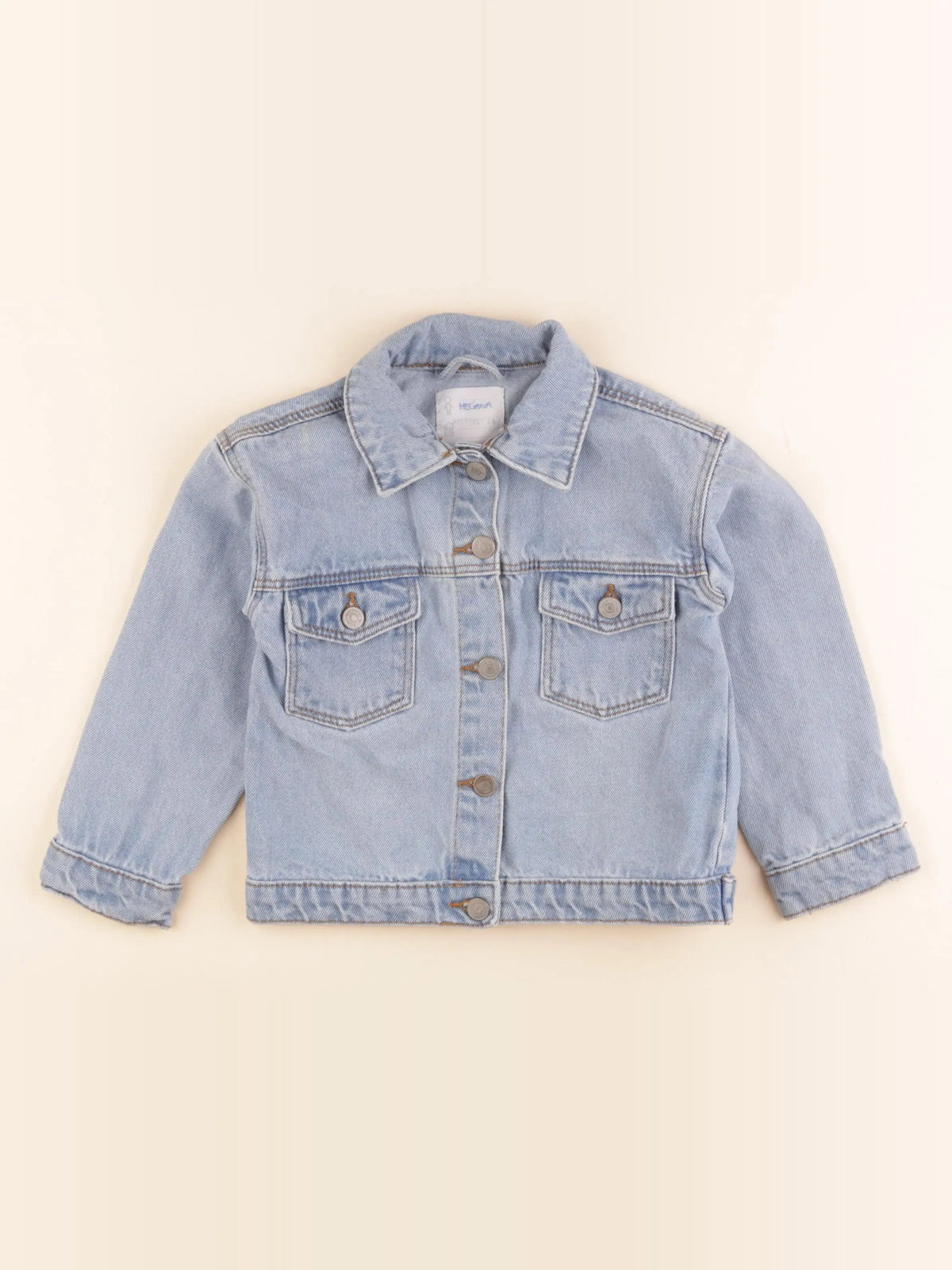 Vertbaudet - veste imprimé au dos bleu - 4 ans