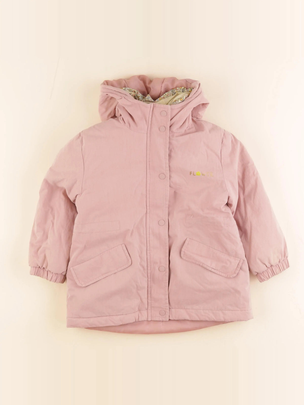 Vertbaudet - parka rose - 4 ans