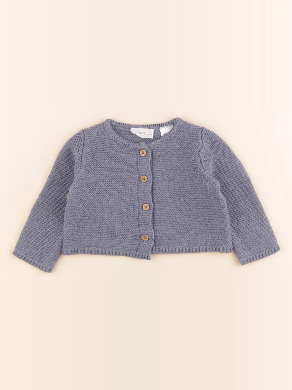 Mango - gilet bleu - 1/3 mois