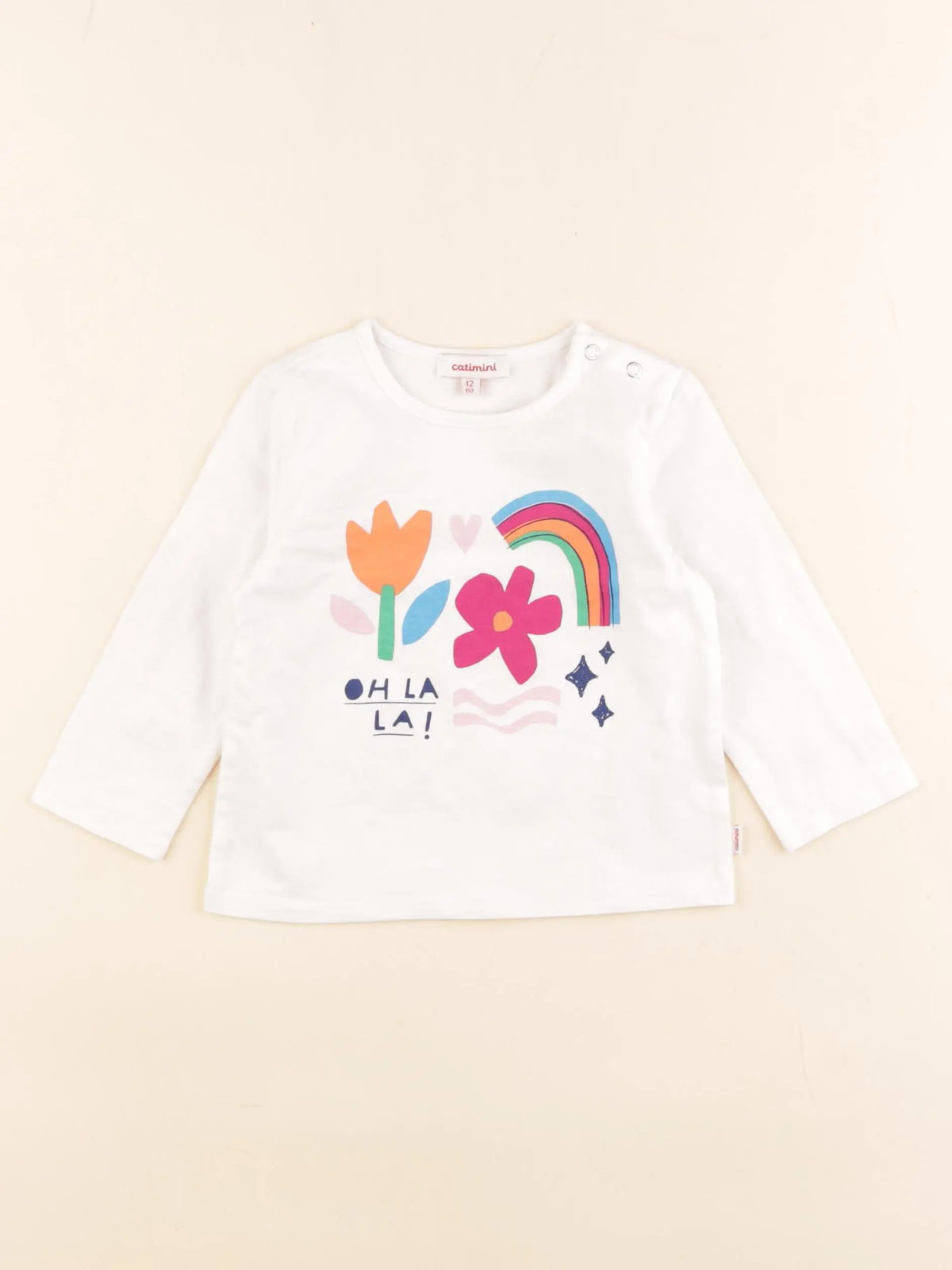 Catimini - tee-shirt blanc - 12 mois