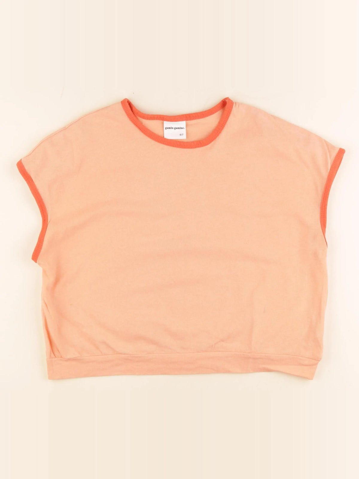 Gamin gamine - tee-shirt rose - 6/7 ans