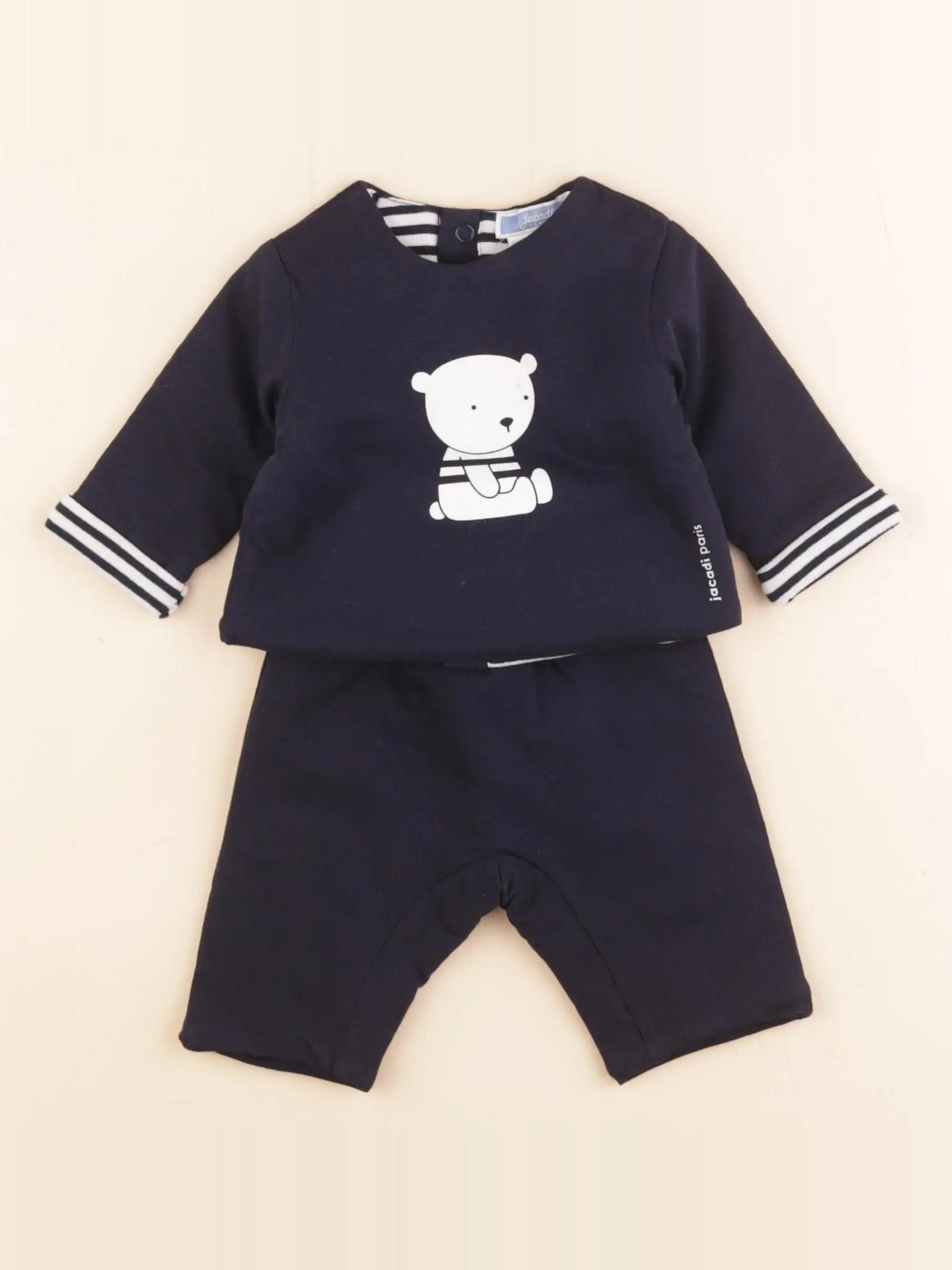 Jacadi - ensemble bleu - 1 mois