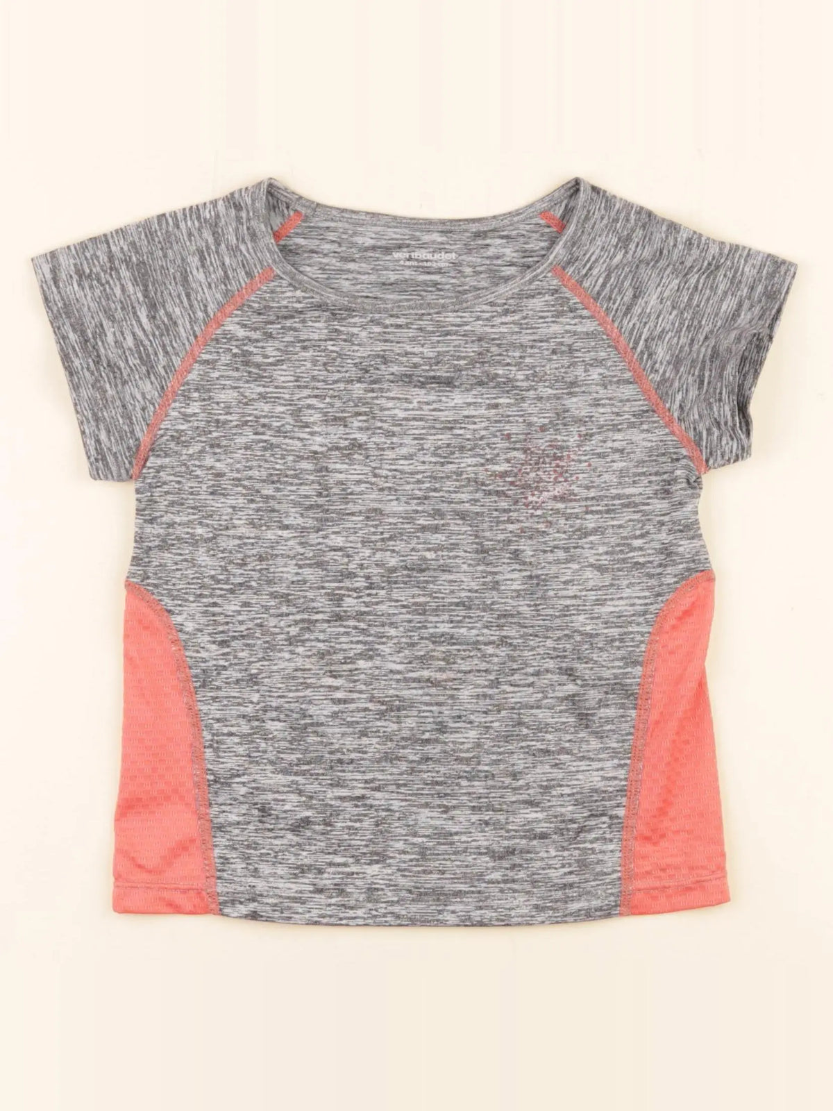 Vertbaudet - tee-shirt gris - 4 ans