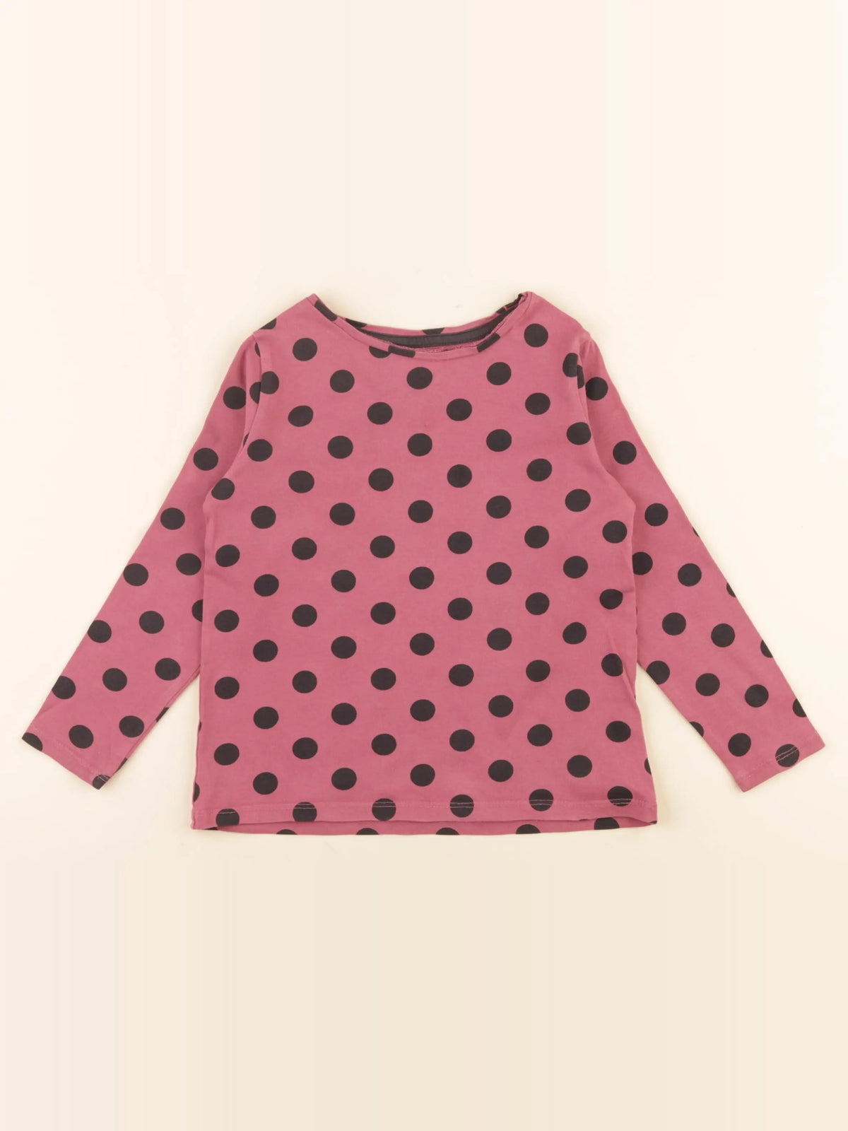 Vertbaudet - tee-shirt rose, noir - 4 ans