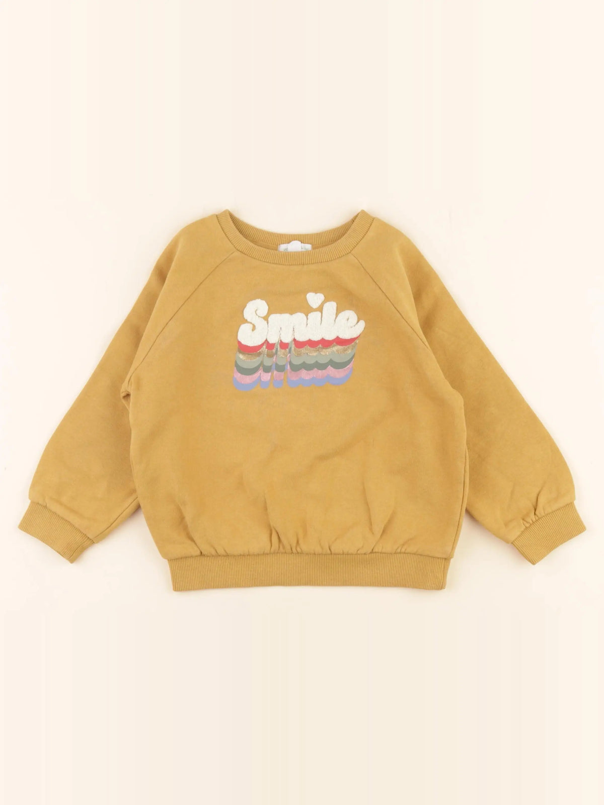 Vertbaudet - sweat jaune - 4 ans