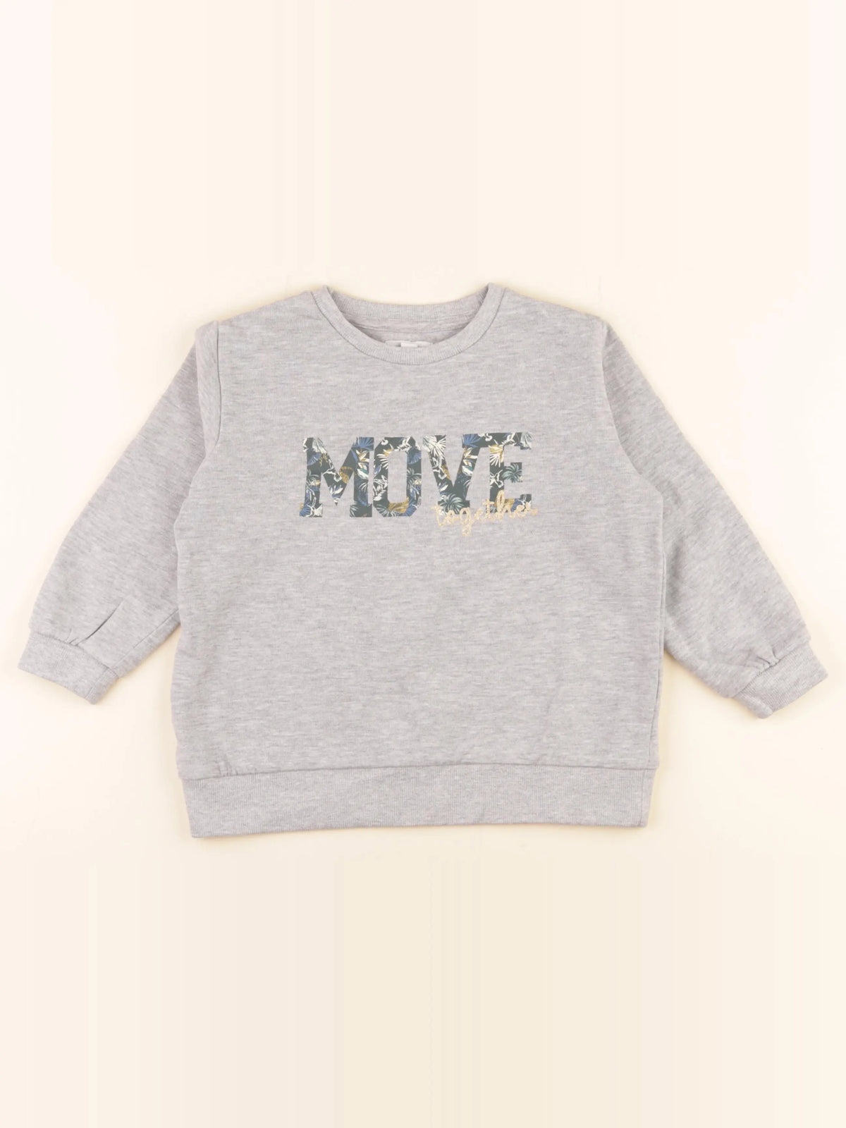 Vertbaudet - sweat gris - 5 ans