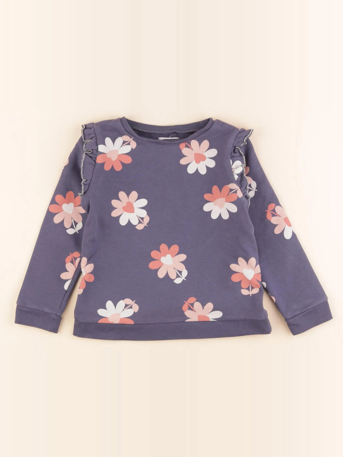 Vertbaudet - sweat bleu - 4 ans