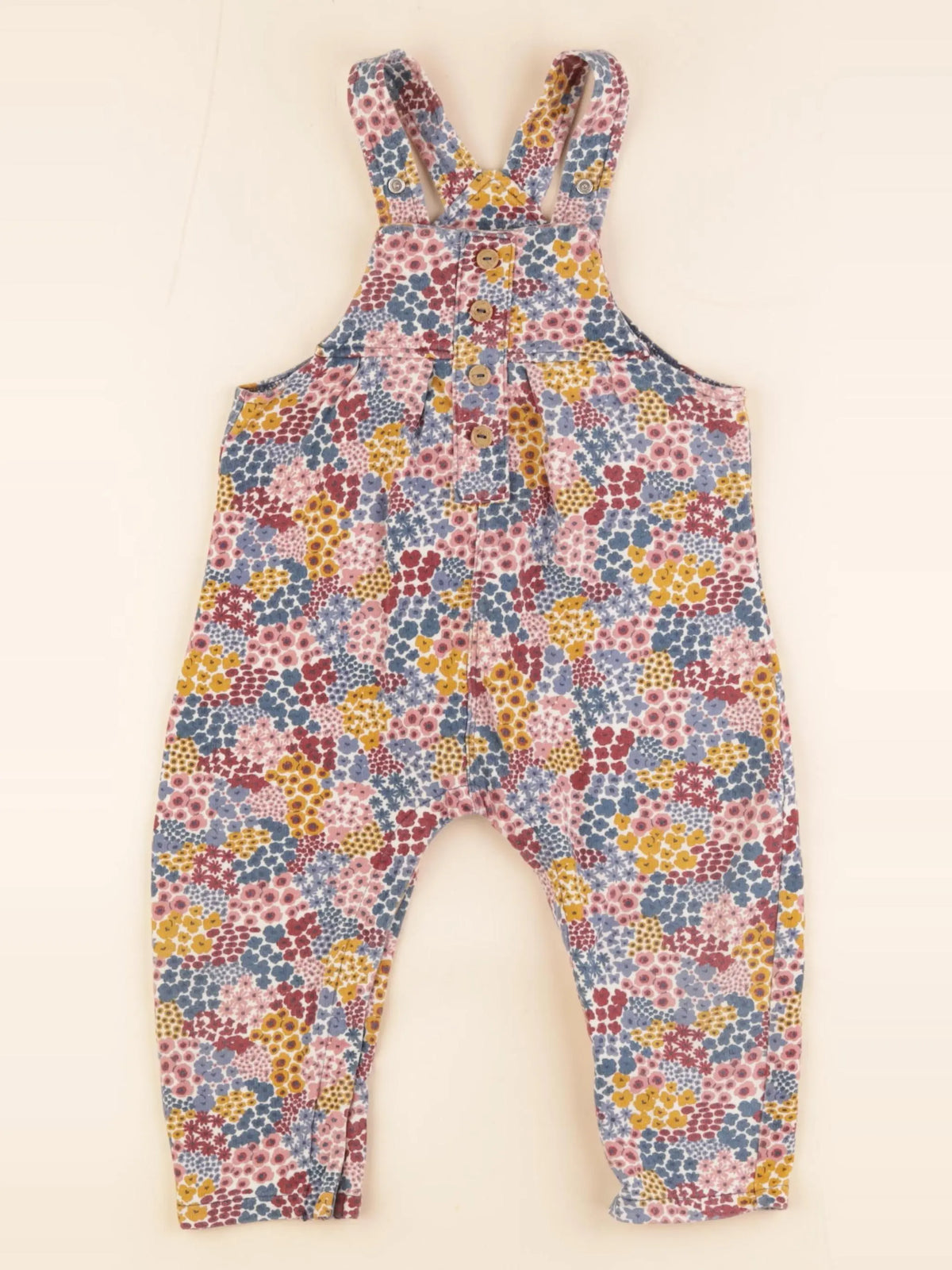 Vertbaudet - salopette multicolore - 24 mois
