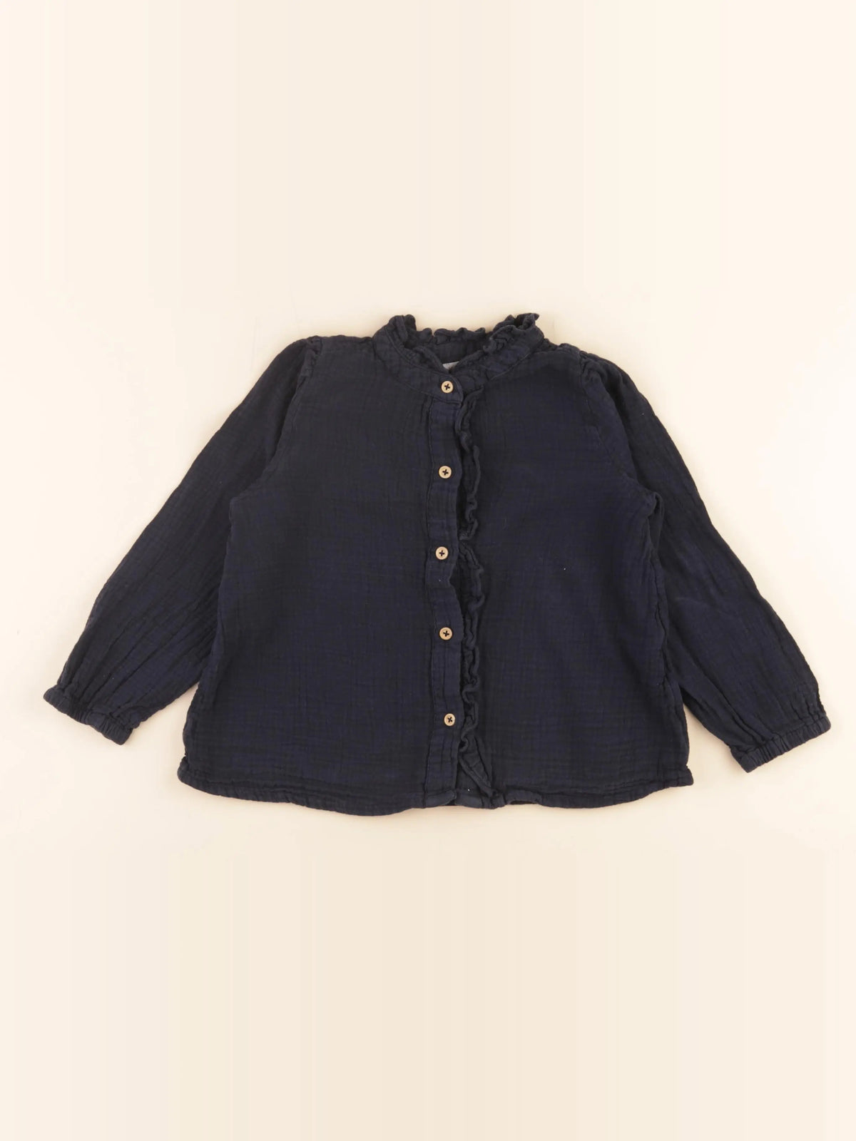 Monoprix - blouse bleu - 5 ans