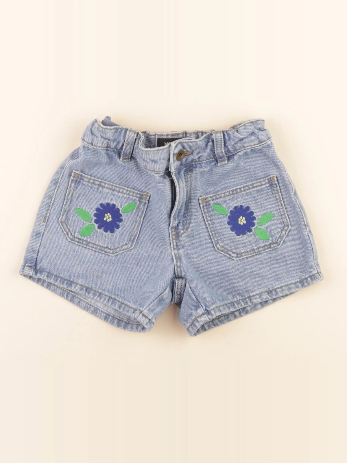 Monoprix - short bleu - 5 ans
