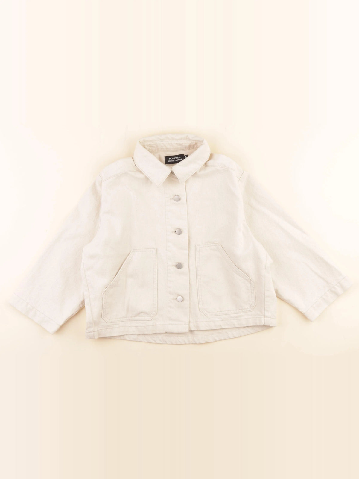 Monoprix - veste beige - 8 ans