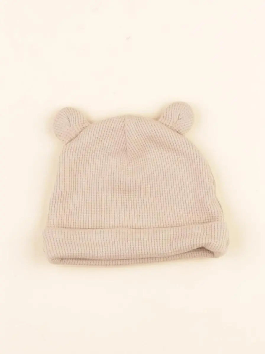 Vertbaudet - bonnet beige - 0/1 mois