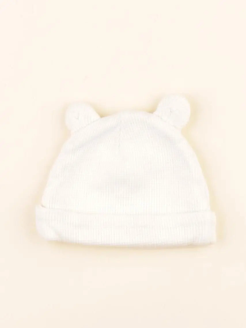 Vertbaudet - bonnet beige - 0/1 mois