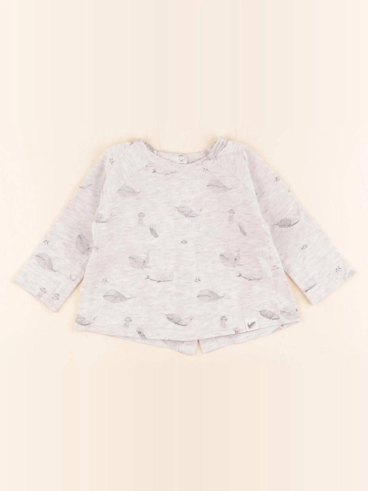 Vertbaudet - tee-shirt gris - 6 mois