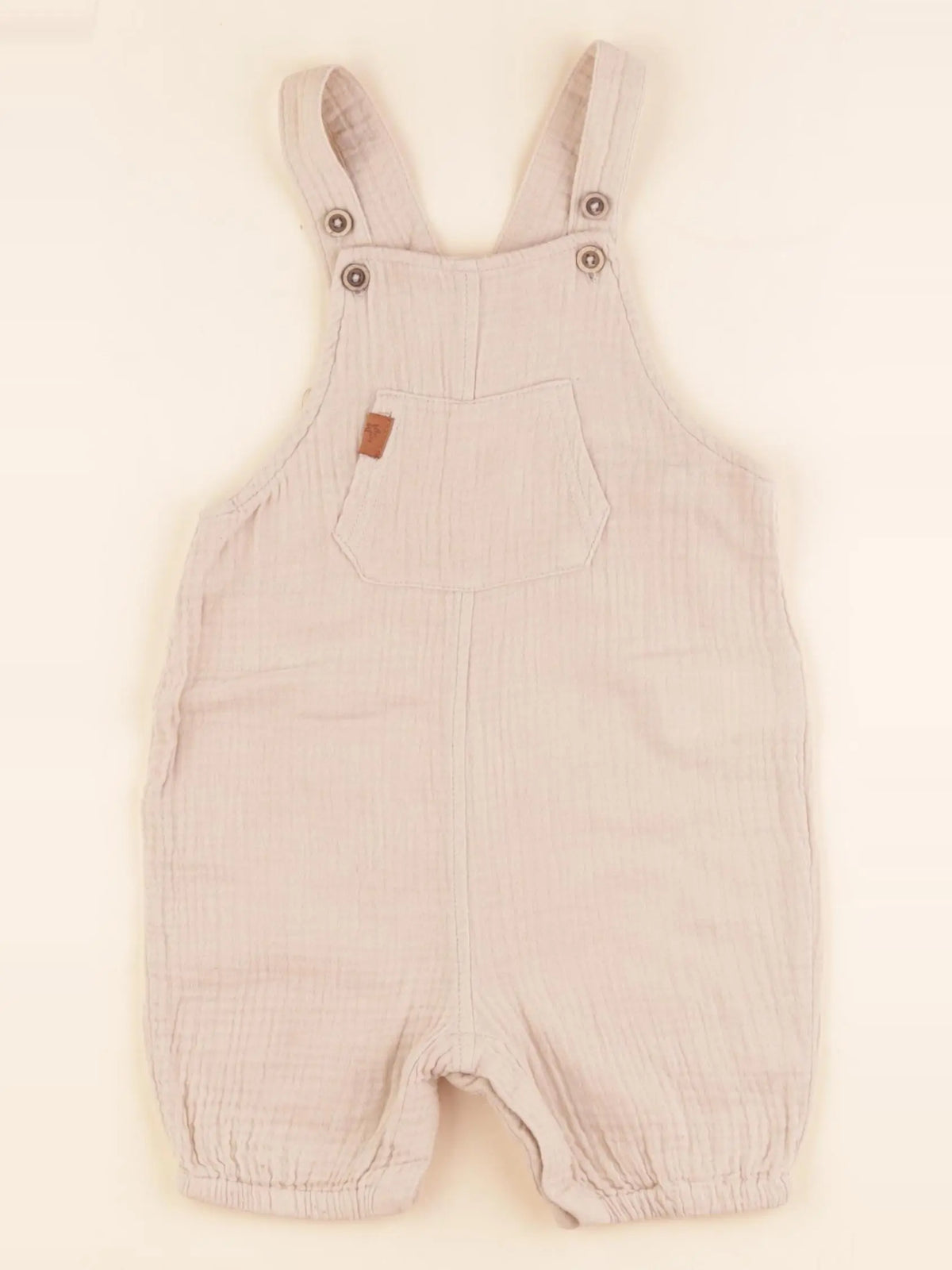 Vertbaudet - salopette beige - 18 mois