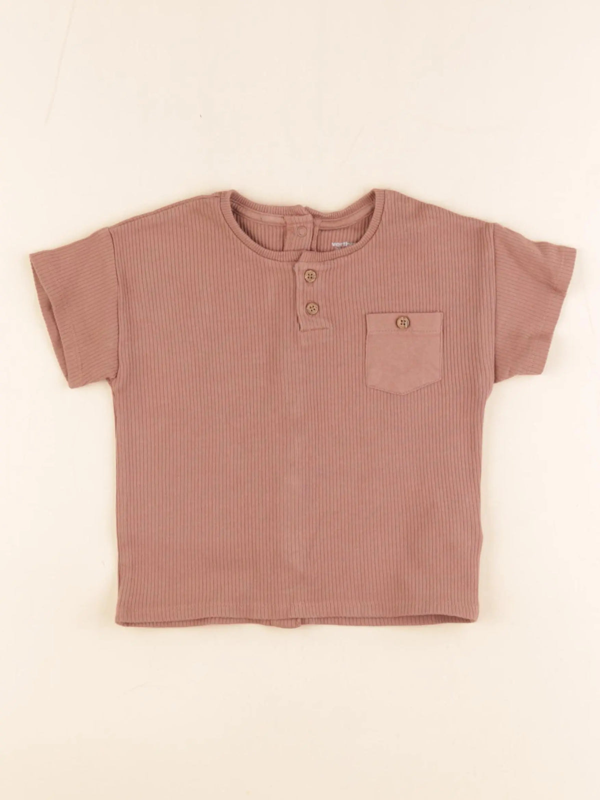 Vertbaudet - tee-shirt marron - 18 mois