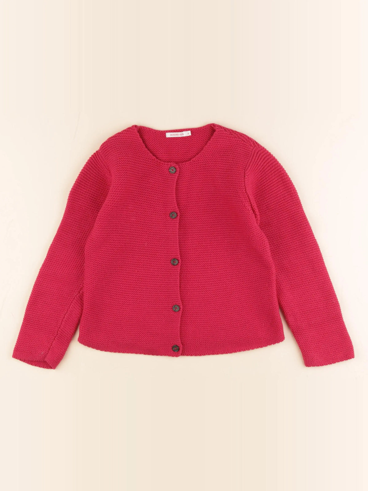 Monoprix - gilet rose - 8 ans