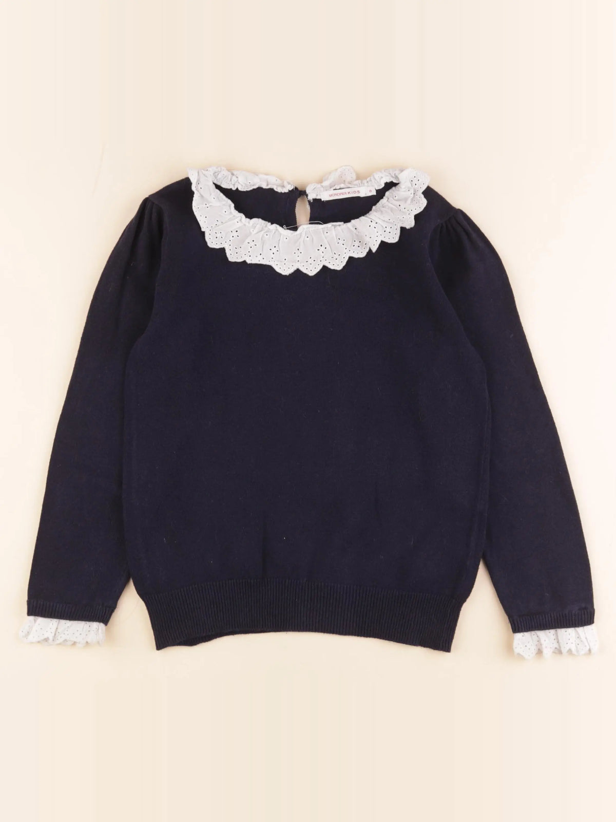 Monoprix - pull bleu - 8 ans