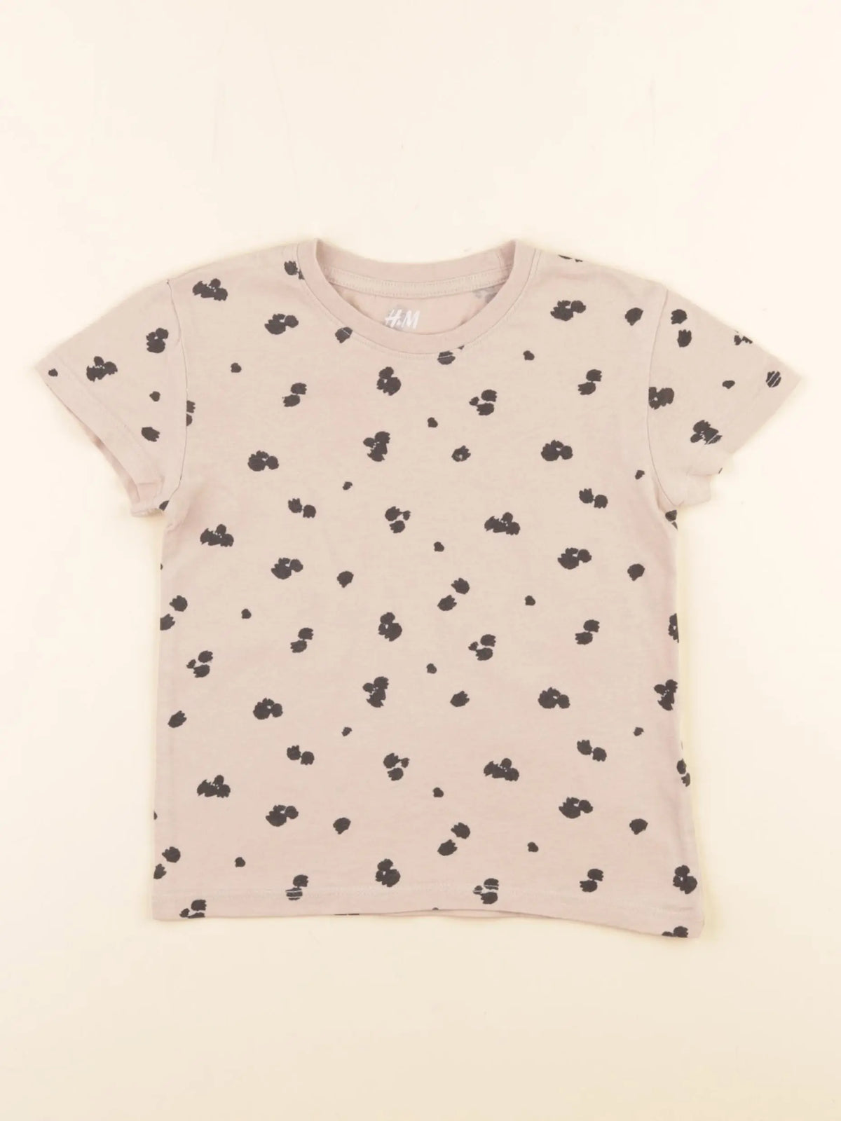 H&M - tee-shirt beige - 2/4 ans