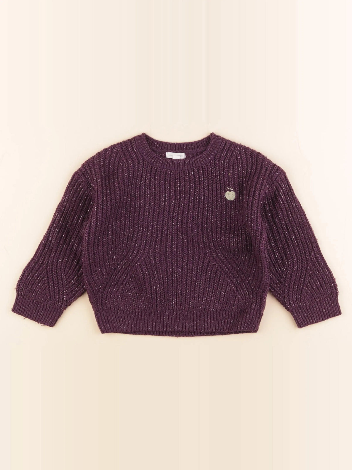 Vertbaudet - pull violet - 4 ans