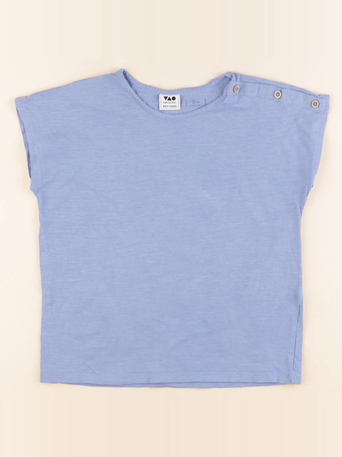 Tape à l'oeil - tee-shirt bleu - 8 ans