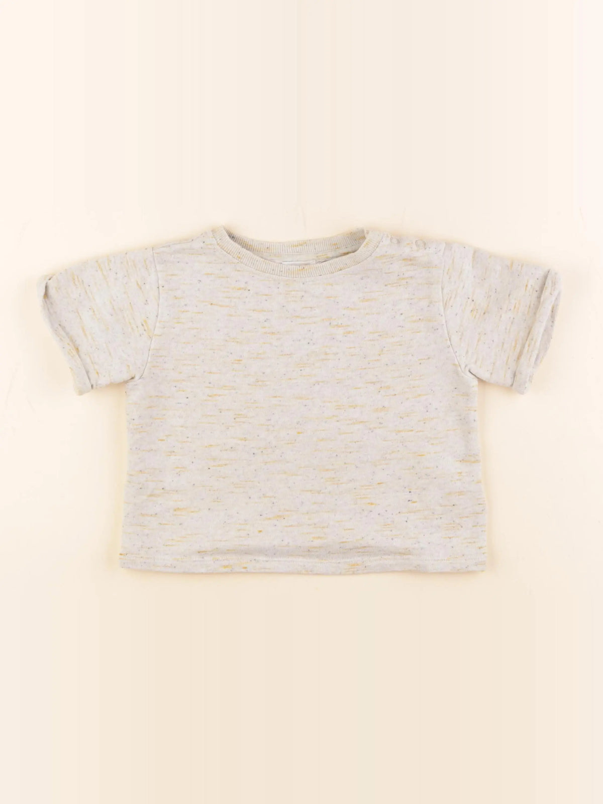 Bonpoint - tee-shirt jaune, gris - 3 ans