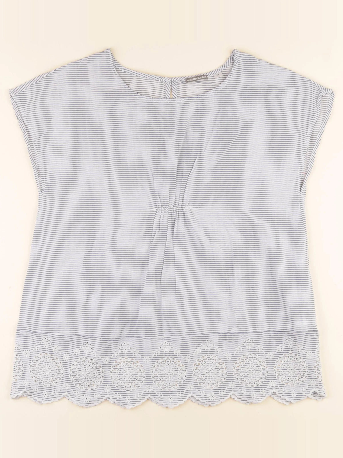Vertbaudet - blouse grossesse blanc, bleu - 34