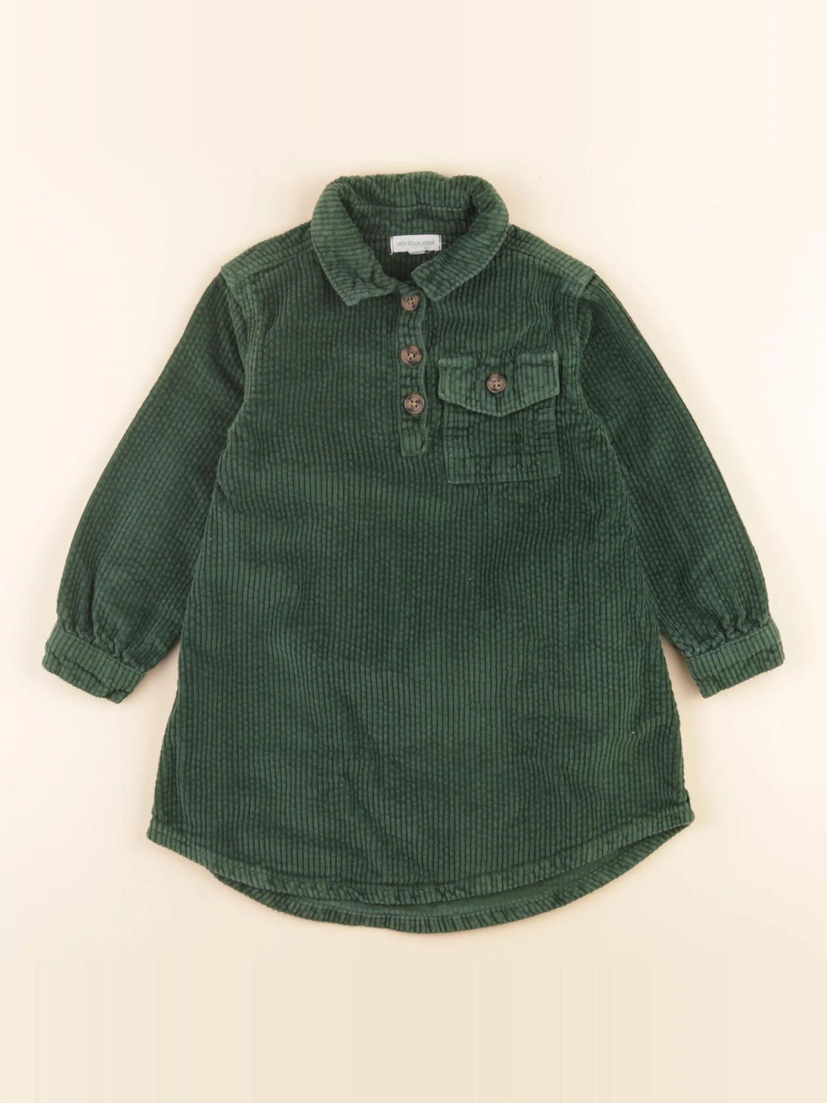 Vertbaudet - robe vert - 5 ans