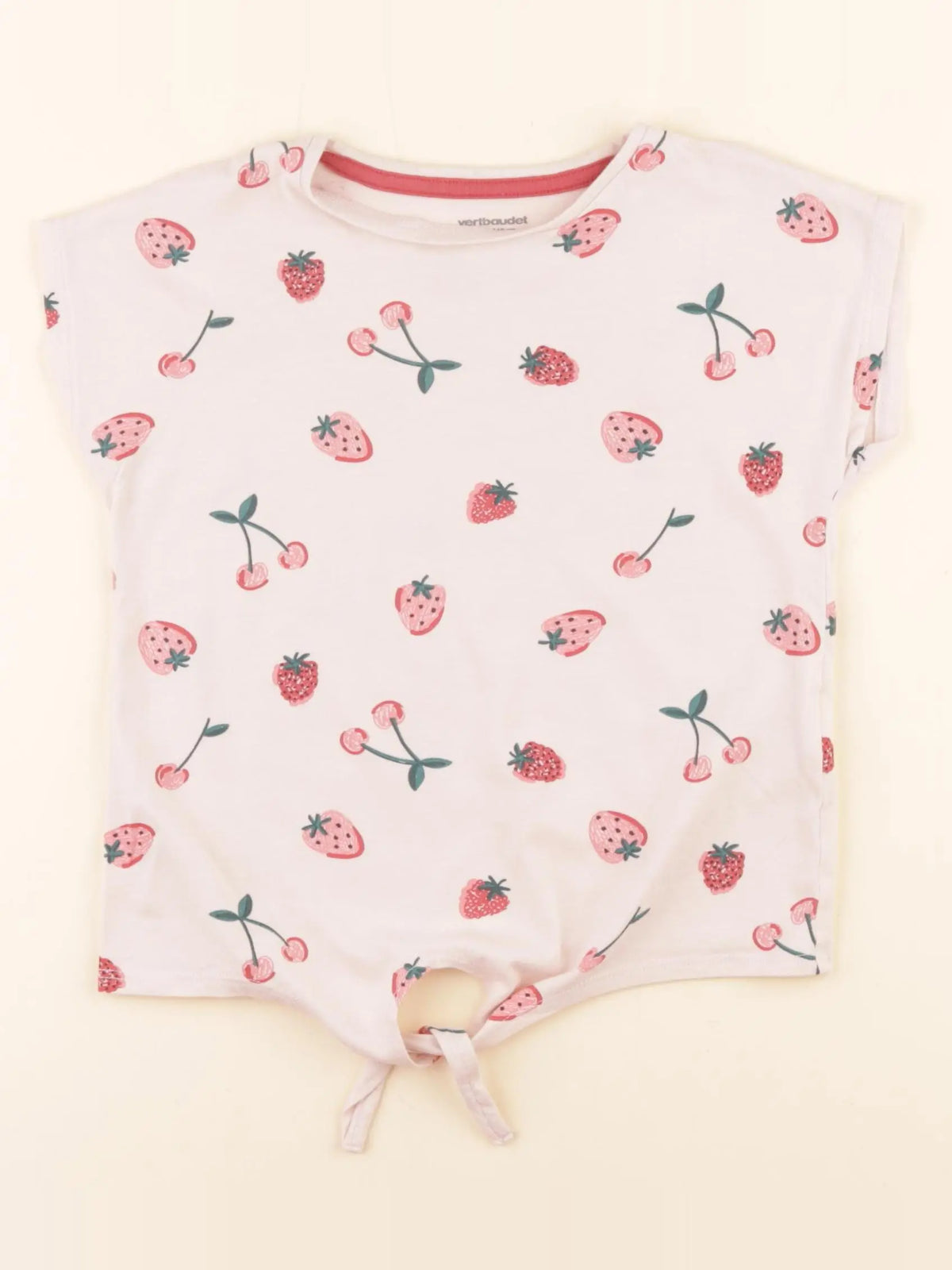 Vertbaudet - tee-shirt rose - 5 ans