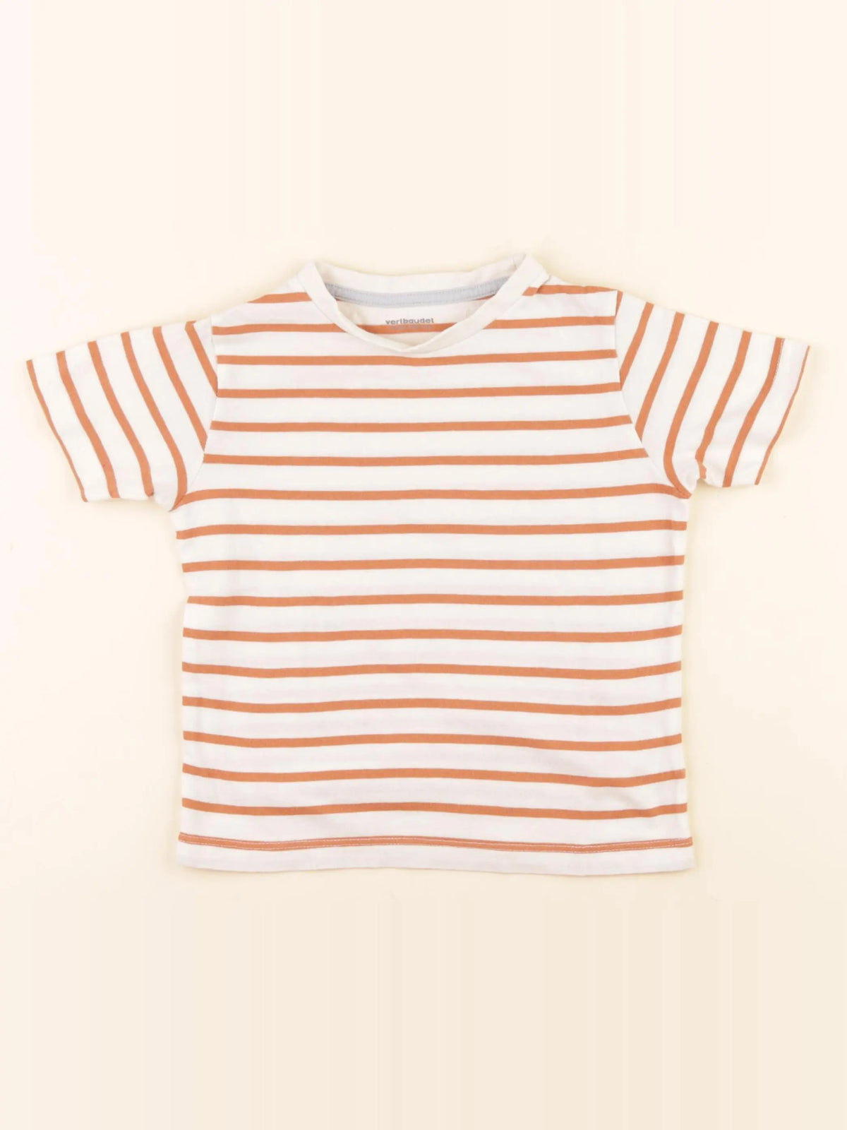 Vertbaudet - tee-shirt beige - 4 ans